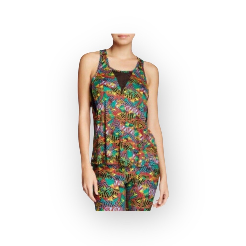 new Splits59 ϟ Sabrina Performance Athletic Tank ϟ Utopia Multi Color Print ϟ XS - Picture 14 of 16
